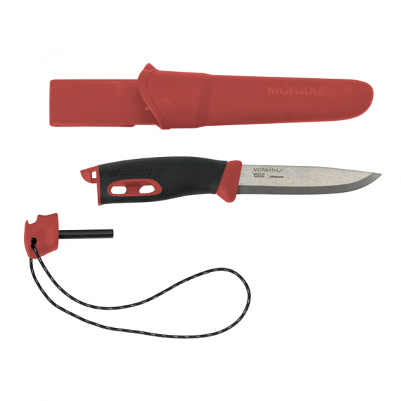 Morakniv Companion Spark - Red in der Gruppe Werkzeuge & Zubehör / Messer & Äxte / Messer / Bushcraftmesser bei Sportfiskeprylar.se (20200262)