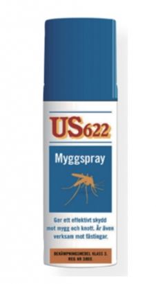 Myggmedel Spray US 622 (60ml) in der Gruppe Outdoor / Mückenschutz & Repeller / Mückenspray bei Sportfiskeprylar.se (778)