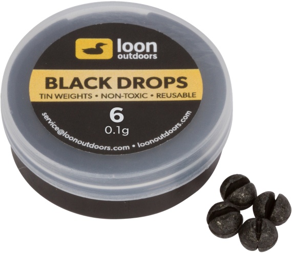 Loon Black Drop - Refill Tub in der Gruppe Haken & Zubehör / Sinkers & Gewichte / Bleie & Split Shots bei Sportfiskeprylar.se (F7154r)