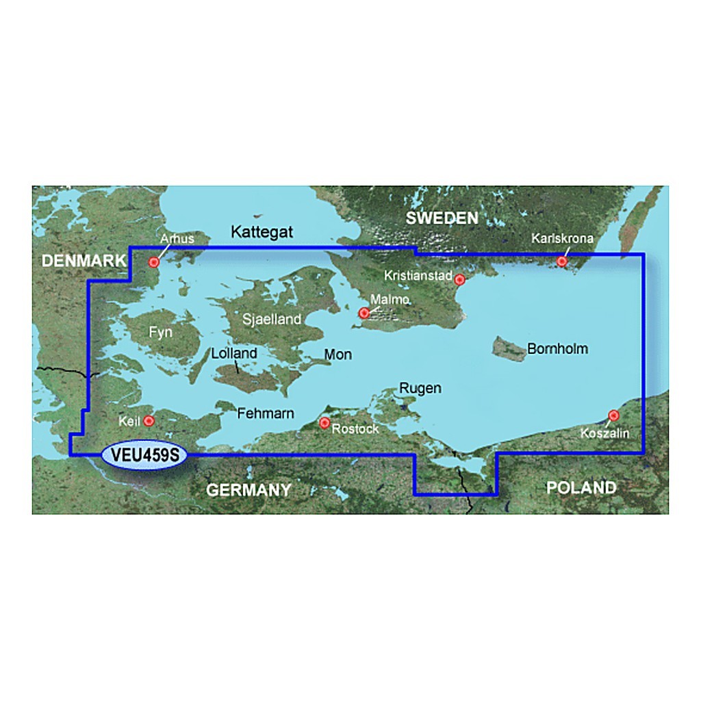 Garmin Bluechart G3 Vision 459S Trelleborg-Århus