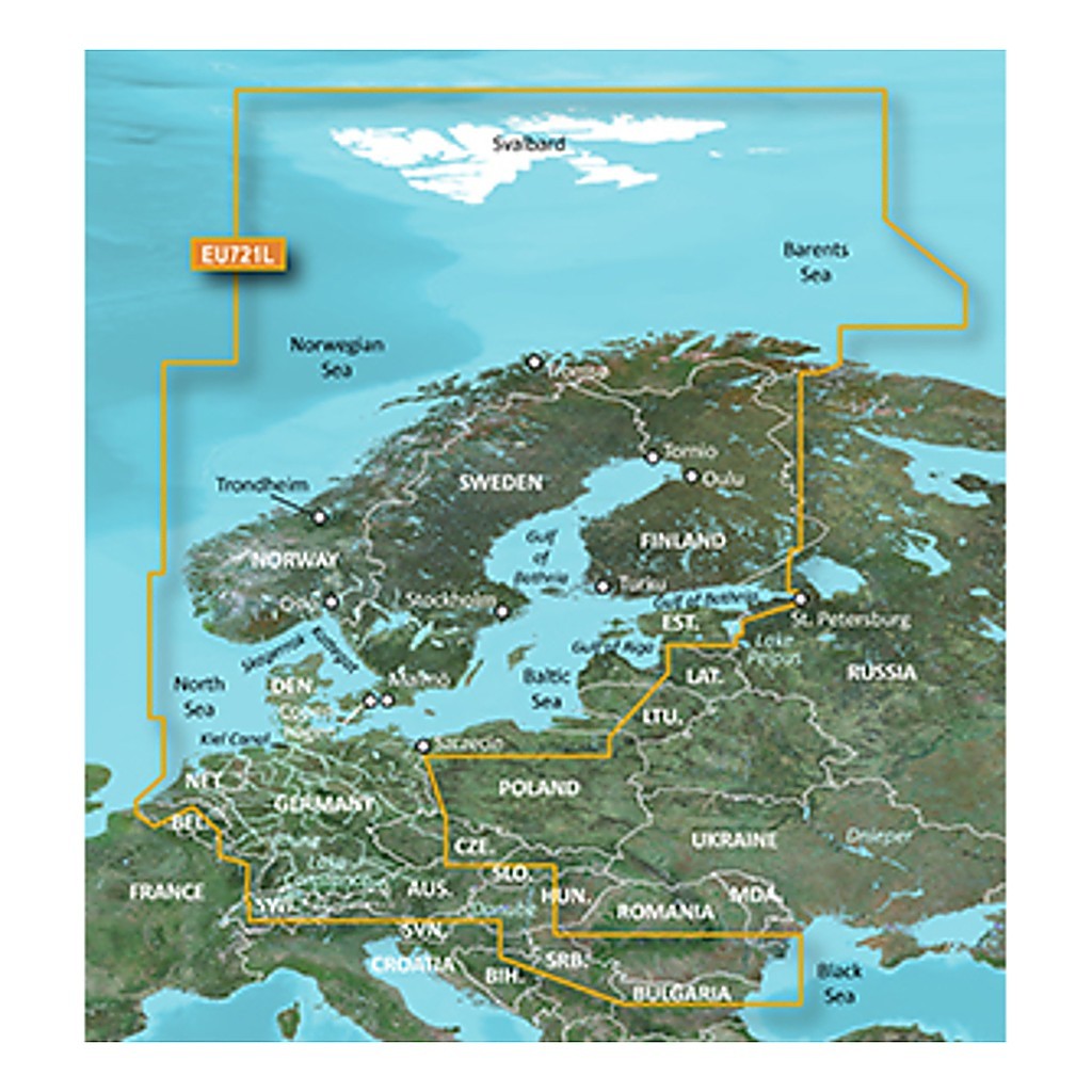 Garmin Bluechart G3 Vision 721L Nordeuropa