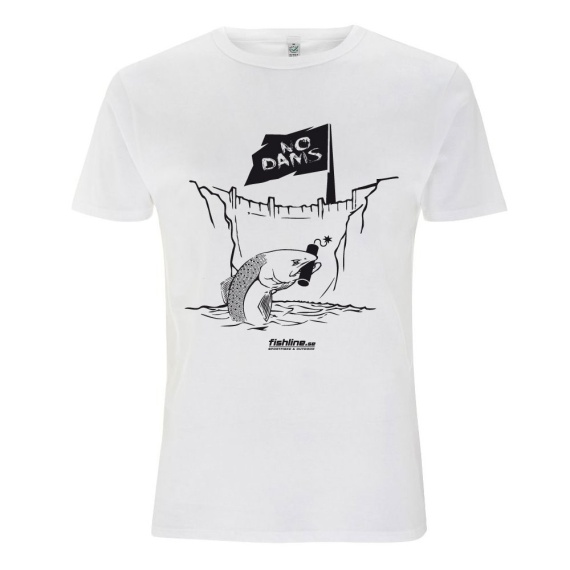 Fishline No Dams Men\'s 100% Organic Cotton t-shirt in der Gruppe Kleidung & Schuhe / Kleidung / T-shirts bei Sportfiskeprylar.se (01098_NODAMS-Sr)