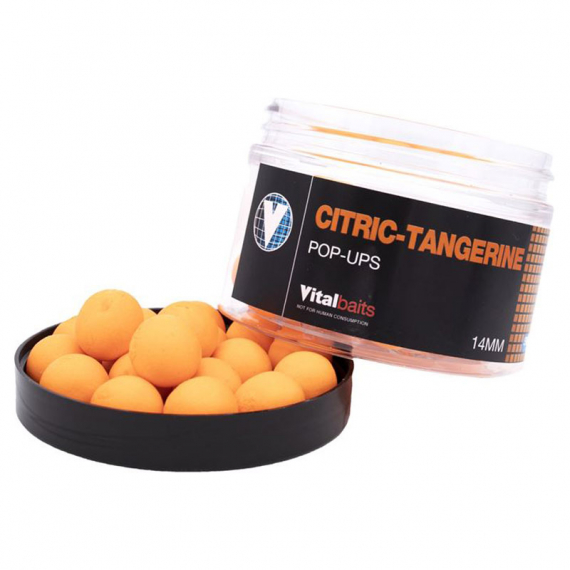 Vital Baits Pop-ups Citric-Tangerine 50g in der Gruppe Köder / Boilies, Baits & Groundbait / Popups & Wafters bei Sportfiskeprylar.se (04-0028r)