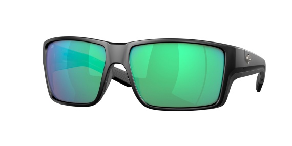 Costa Reefton Pro Matte Black Green Mirror 580P in der Gruppe Kleidung & Schuhe / Sonnenbrillen / Polarisierte Sonnenbrillen bei Sportfiskeprylar.se (06S9080-90800263)