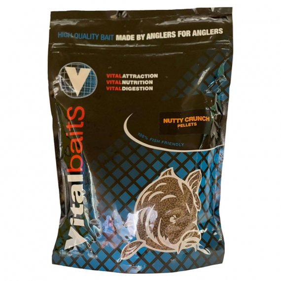 Vital Baits Pellets Nutty Crunch 1kg in der Gruppe Angelmethoden bei Sportfiskeprylar.se (07-0009r)