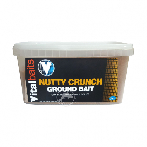 Vital Baits Groundbait Nutty Crunch Bucket 3kg in der Gruppe Köder / Boilies, Baits & Groundbait / Futter / Groundbait bei Sportfiskeprylar.se (08-0009)