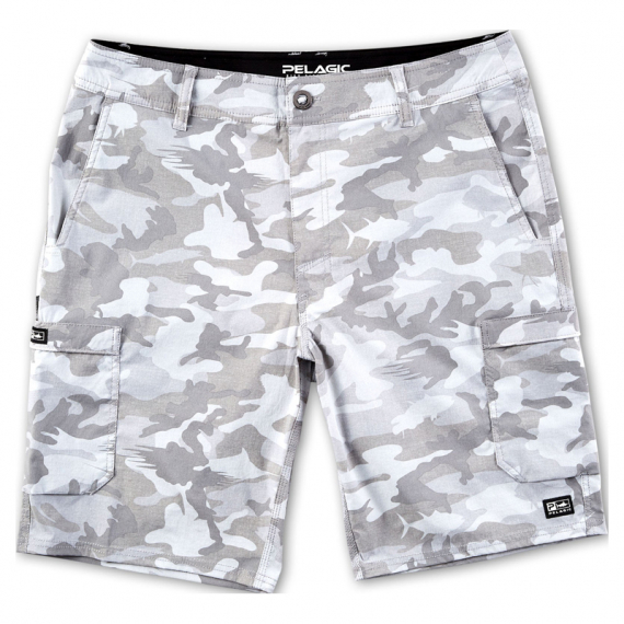 Pelagic Madeira Cargo Fish Camo Light Grey in der Gruppe Kleidung & Schuhe / Kleidung / Shorts bei Sportfiskeprylar.se (1001213000LGY-32r)