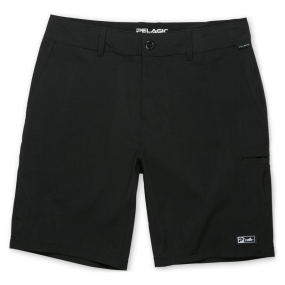 Pelagic Mako Hybrid Solid Short Black in der Gruppe Kleidung & Schuhe / Kleidung / Shorts bei Sportfiskeprylar.se (1001213002-BLKr)