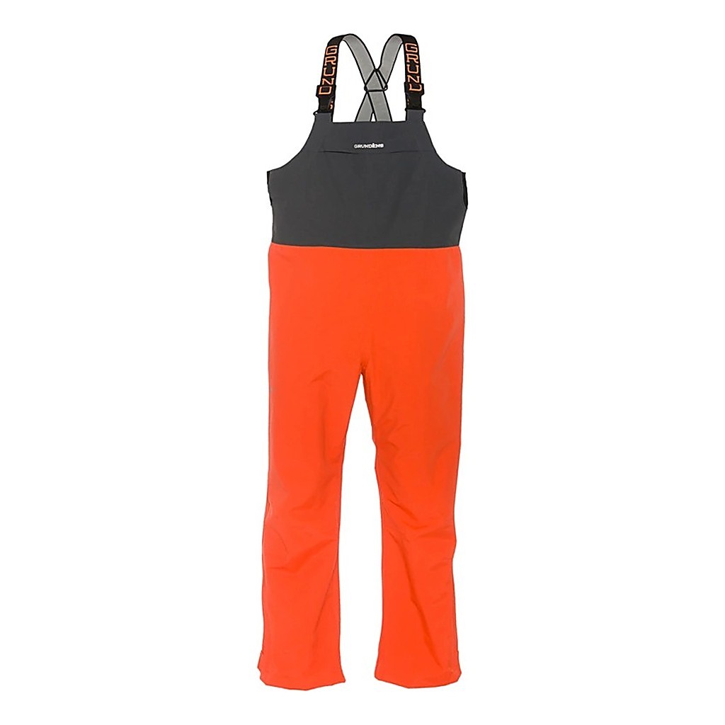 Grundéns Full Share Bib Orange/Grey in der Gruppe Kleidung & Schuhe / Kleidung / Hosen / Bibs bei Sportfiskeprylar.se (10048-802-0013r)