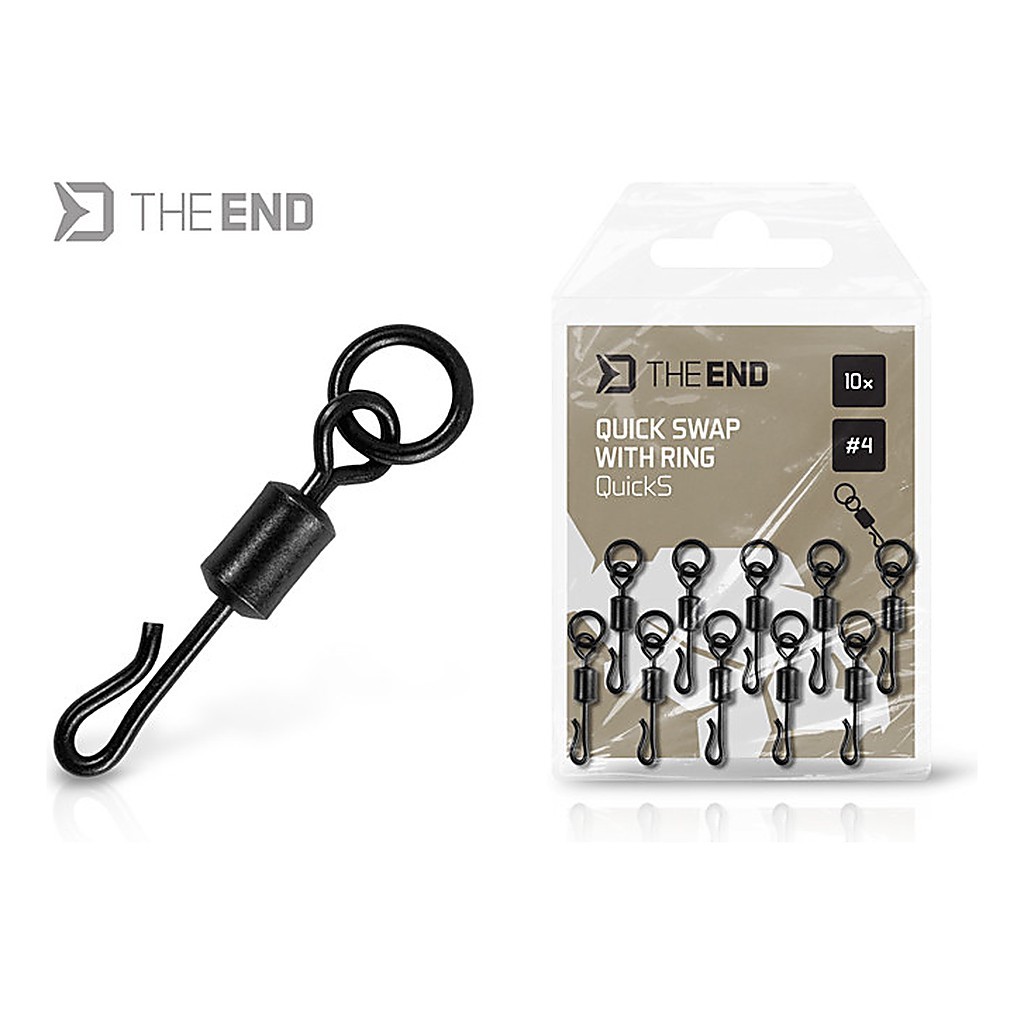 Delphin Quick Swap Swivel with Ring 10-pack - #4 in der Gruppe Haken & Zubehör / Rig Zubehör / Andere Rig-Zubehör bei Sportfiskeprylar.se (101005873)