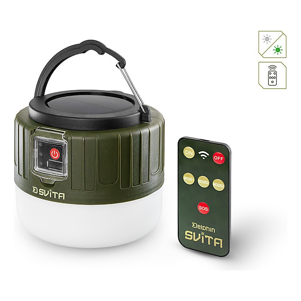 Delphin Camping Lamp with Remote in der Gruppe Outdoor / Lampen & Laternen bei Sportfiskeprylar.se (101006397)