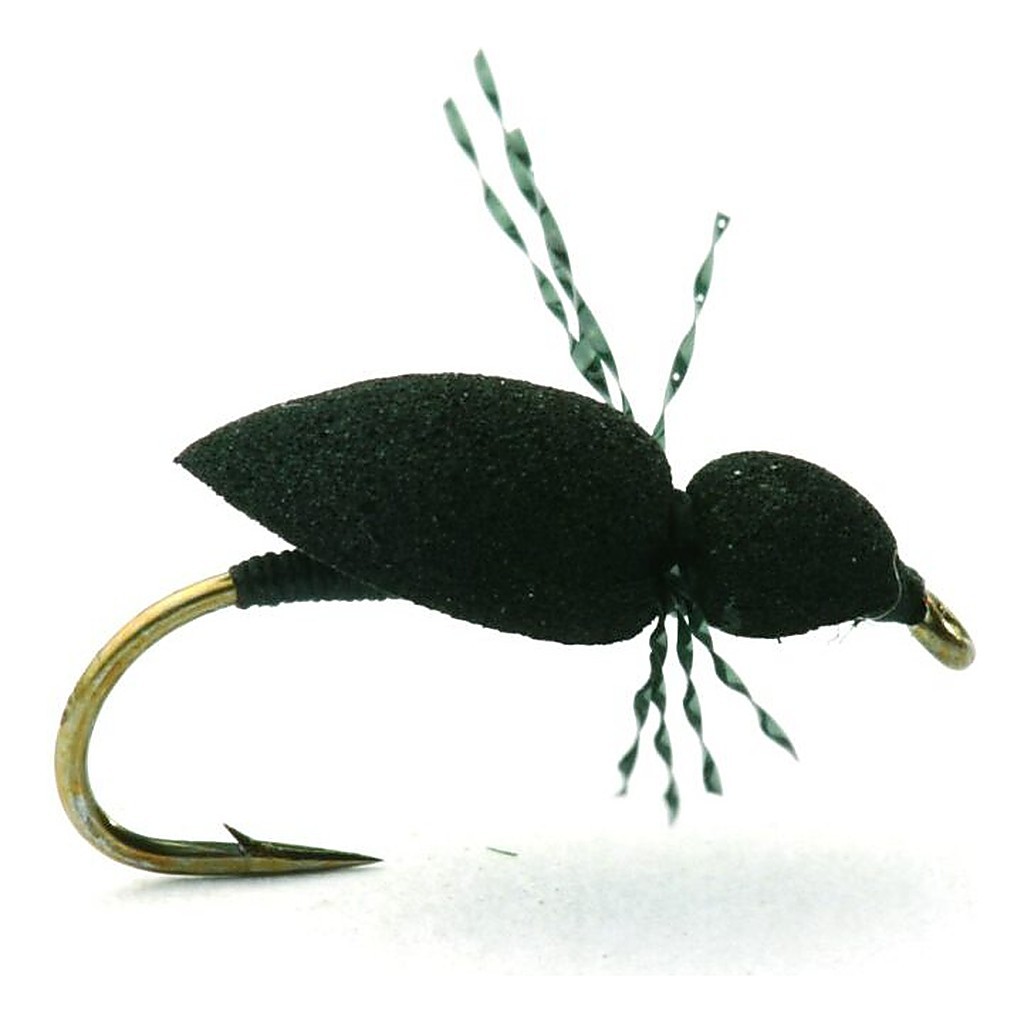 Foam Spider Sort Tørr - 12 in der Gruppe Köder / Fliegen / Trockenfliegen bei Sportfiskeprylar.se (101231GL)