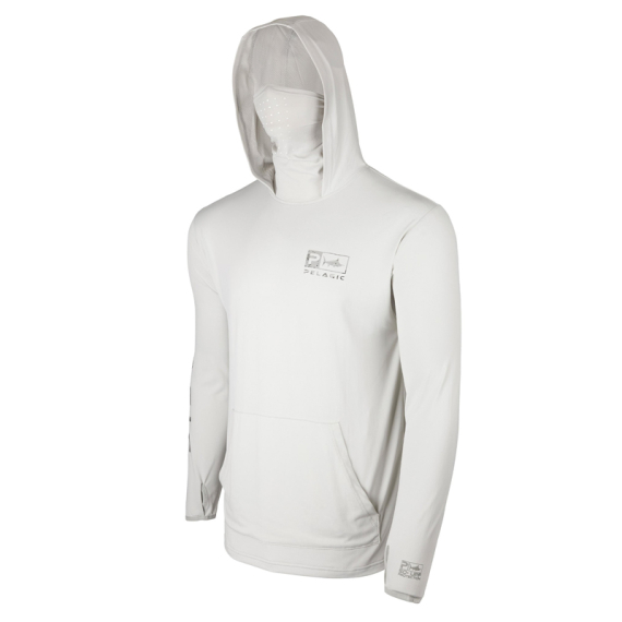 Pelagic Defcon Icon - OpenSeas Light Grey in der Gruppe Kleidung & Schuhe / Kleidung / Pullover / Hoodies bei Sportfiskeprylar.se (1015223004-LGYr)