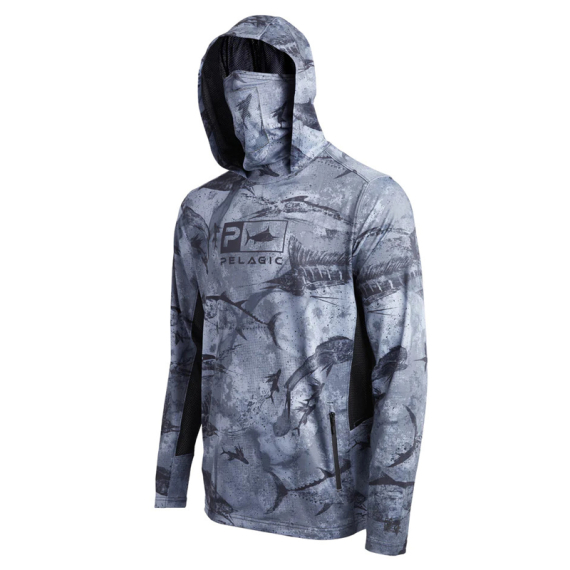 Pelagic Exo-Tech - Open Seas Camo Black in der Gruppe Kleidung & Schuhe / Kleidung / Pullover / Hoodies bei Sportfiskeprylar.se (1015223008-BLKr)