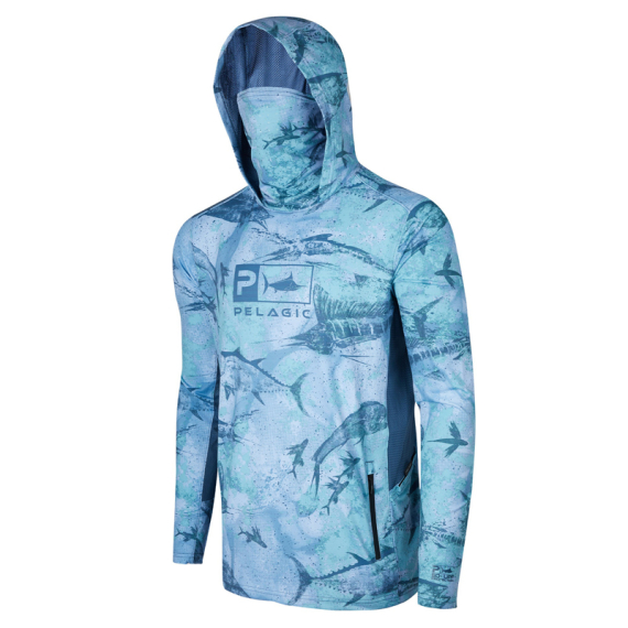 Pelagic Exo-Tech - Open Seas Camo Blue in der Gruppe Kleidung & Schuhe / Kleidung / Pullover / Hoodies bei Sportfiskeprylar.se (1015223008-BLUr)
