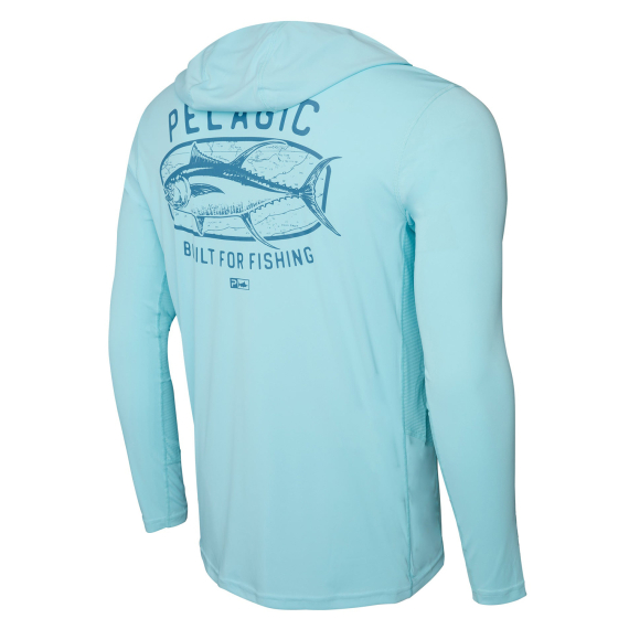 Pelagic Vaportek Hooded - Map Fish TAB in der Gruppe Kleidung & Schuhe / Kleidung / Pullover / Hoodies bei Sportfiskeprylar.se (1015242005-TAB-Sr)