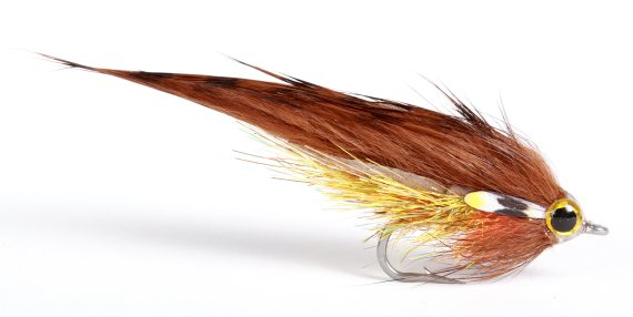Midi Zonker Golden Brown - 6cm in der Gruppe Köder / Fliegen / Streamers bei Sportfiskeprylar.se (101981GL)
