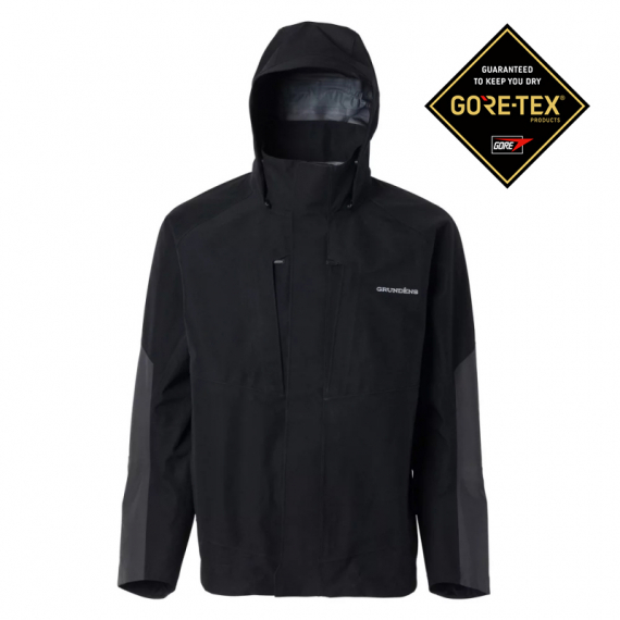 Grundéns Buoy X Gore-tex Jacket Black - M in der Gruppe Kleidung & Schuhe / Kleidung / Jacken / Shell-Jacken bei Sportfiskeprylar.se (10315-001-0014)