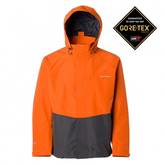 Grundéns Downrigger Gore-tex Jacket Burnt Orange - S in der Gruppe Kleidung & Schuhe / Kleidung / Jacken / Shell-Jacken bei Sportfiskeprylar.se (10317-801-0013)