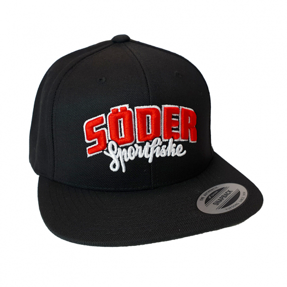 Söder Sportfiske Snapback Black - Original Logo in der Gruppe Kleidung & Schuhe / Kappen & Kopfbedeckungen / Caps / Snapback-Kappen bei Sportfiskeprylar.se (103545674878-OL)