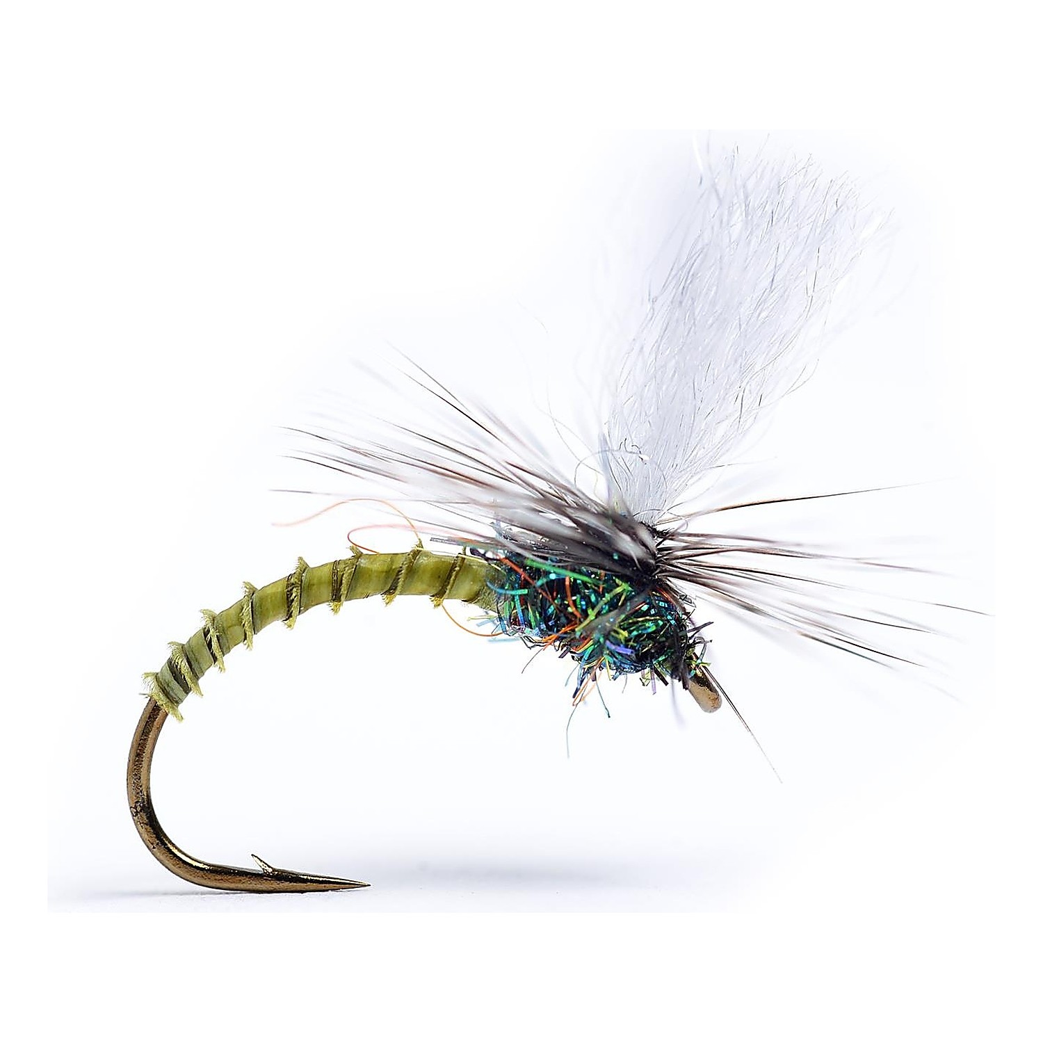 Klink Lt. Olive Biot #16 in der Gruppe Köder / Fliegen / Trockenfliegen bei Sportfiskeprylar.se (104815GL)