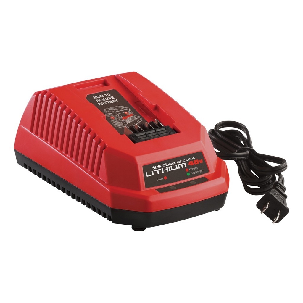 Strikemaster 40V Charger in der Gruppe Werkzeuge & Zubehör / Eisbohrer & Eis Meißel / Zubehör für Eisbohrer bei Sportfiskeprylar.se (105328NO)