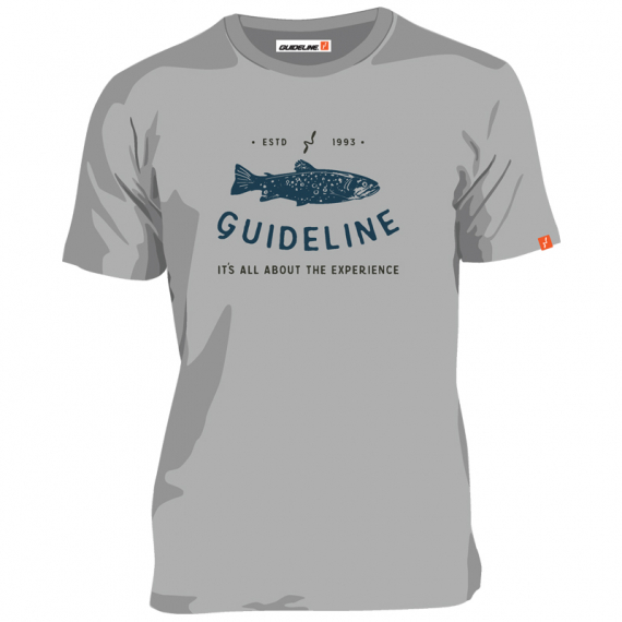 Guideline The Trout ECO Tee Grey Melange in der Gruppe Kleidung & Schuhe / Kleidung / T-shirts bei Sportfiskeprylar.se (106116GLr)