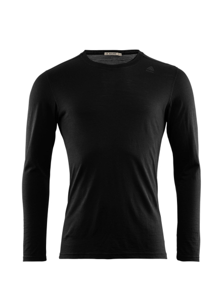 Aclima LightWool Undershirt Long Sleeve Jet Black in der Gruppe Kleidung & Schuhe / Kleidung / Baselayer & Unterwäsche / Baselayer-Oberteile bei Sportfiskeprylar.se (106740r)