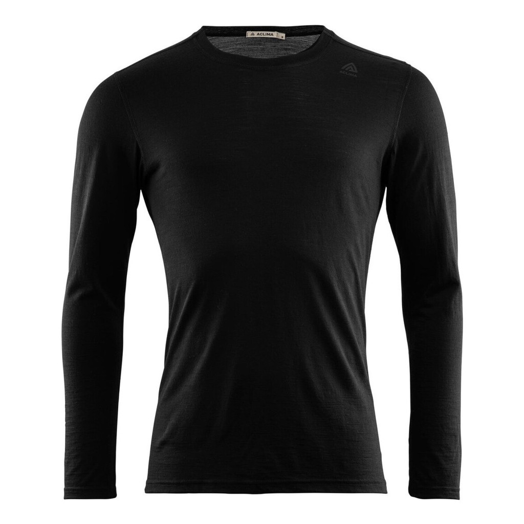 Aclima LightWool Undershirt Long Sleeve Jet Black in der Gruppe Kleidung & Schuhe / Kleidung / Baselayer & Unterwäsche / Baselayer-Oberteile bei Sportfiskeprylar.se (106740r)