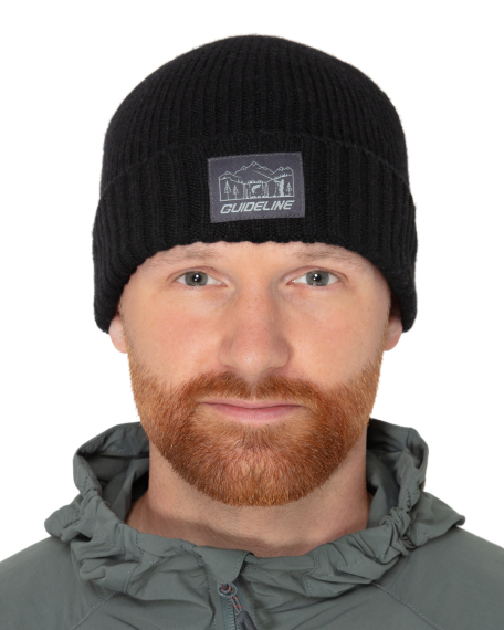 Guideline Black Gnat Beanie - Black in der Gruppe Kleidung & Schuhe / Kappen & Kopfbedeckungen / Mützen bei Sportfiskeprylar.se (107713GL)