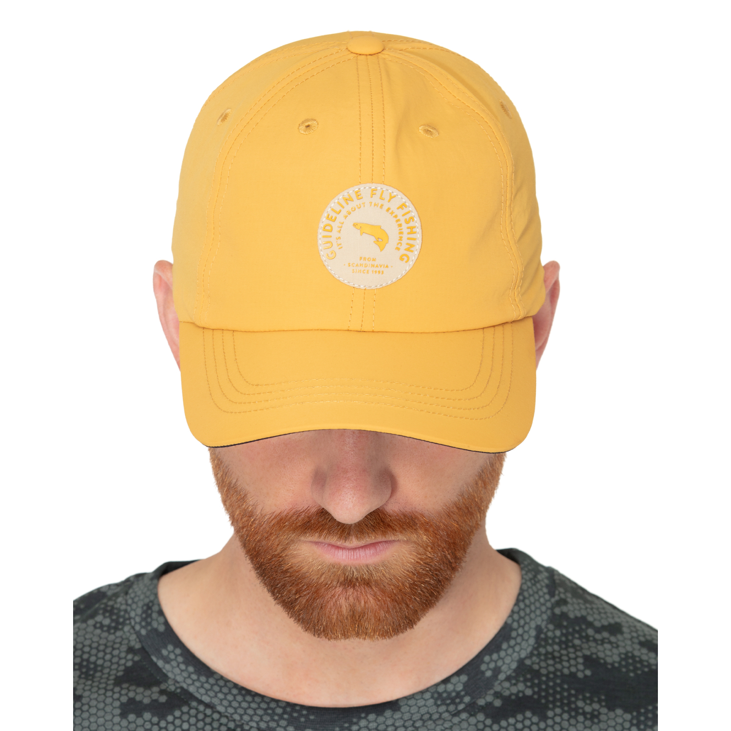 Guideline Badge Cap - Old Gold in der Gruppe Kleidung & Schuhe / Kappen & Kopfbedeckungen / Mützen bei Sportfiskeprylar.se (108135GL)