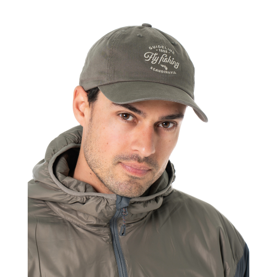 Guideline Fly Fishing Dad Cap - Forest Grey in der Gruppe Kleidung & Schuhe / Kappen & Kopfbedeckungen / Caps / Dad Caps bei Sportfiskeprylar.se (108505GL)