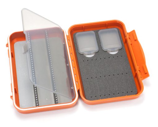 C&F Medium 2-Row WP Tube Fly Case w 3 Comp (CF-2403V) Burnt Orange in der Gruppe Verwahrung / Boxen & Dosen / Fliegenboxen bei Sportfiskeprylar.se (1100181)