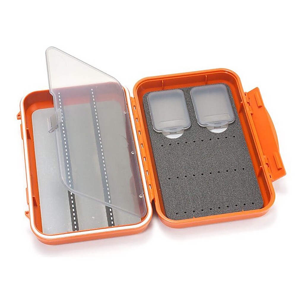 C&F Medium 2-Row WP Tube Fly Case w 3 Comp (CF-2403V) Burnt Orange in der Gruppe Aufbewahrung / Boxen & Dosen / Fliegenboxen bei Sportfiskeprylar.se (1100181)