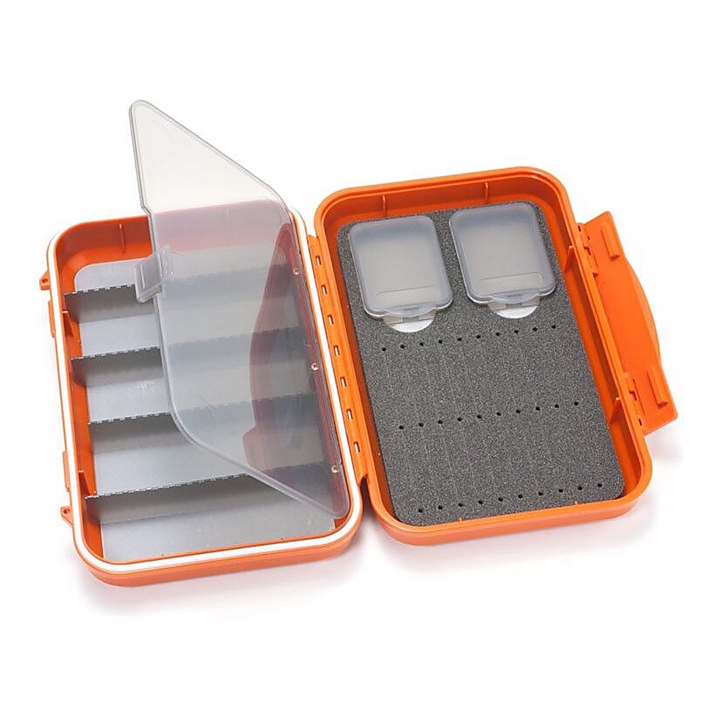 C&F Medium 2-Row WP Tube Fly Case w 5 Comp (CF-2405H) Burnt Orange in der Gruppe Aufbewahrung / Boxen & Dosen / Fliegenboxen bei Sportfiskeprylar.se (1100183)