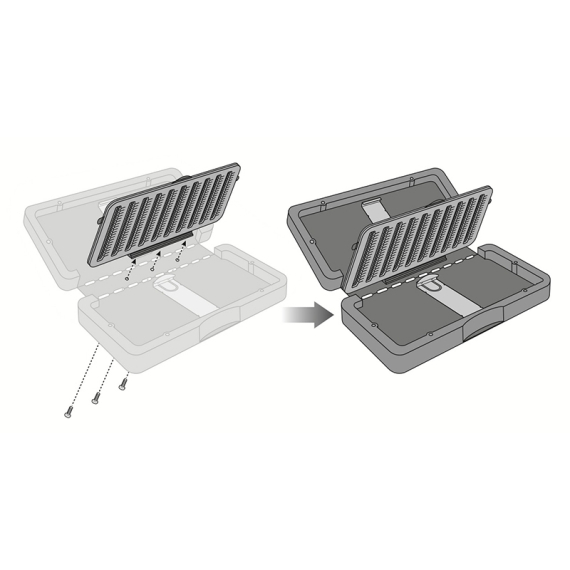 C&F Design Lightweight System Flip in der Gruppe Verwahrung / Boxen & Dosen / Fliegenboxen bei Sportfiskeprylar.se (1100251r)