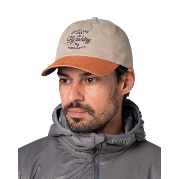 Guideline Fly Fishing Cap - Khaki/Pumpkin in der Gruppe Kleidung & Schuhe / Kappen & Kopfbedeckungen / Caps bei Sportfiskeprylar.se (111067GL)