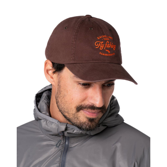 Guideline Fly Fishing Cap - Forest Brown in der Gruppe Kleidung & Schuhe / Kappen & Kopfbedeckungen / Caps bei Sportfiskeprylar.se (111068GL)