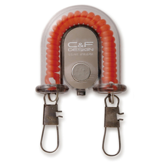 C&F 2-in-1 Retractor w Fly Catcher Orange (CFA-70WF) in der Gruppe Werkzeuge & Zubehör / Pin-On-Reels bei Sportfiskeprylar.se (1120209)