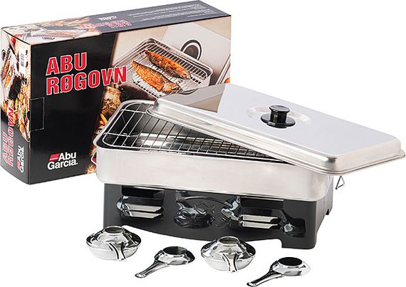 ABU Räucher-Large Rostfrei 2-Stockwerke in der Gruppe Outdoor / Campingküchen & Utensilien / Räuchern & Zubehör / Räuchern bei Sportfiskeprylar.se (1203514)