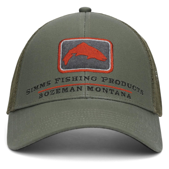 Simms Trout Icon Trucker Smokey Olive in der Gruppe Kleidung & Schuhe / Kappen & Kopfbedeckungen / Caps bei Sportfiskeprylar.se (12226-1068-00)
