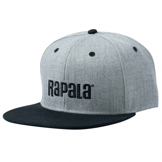 Rapala Cap Flat Brim Grey/Black in der Gruppe Kleidung & Schuhe / Kappen & Kopfbedeckungen / Caps / Snapback-Kappen bei Sportfiskeprylar.se (123319NO)