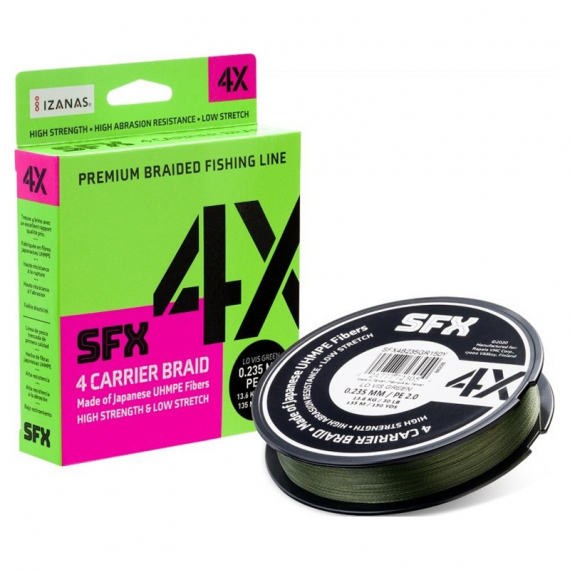 SFX 4X Braid Low Vis Green 137m - 0,128mm in der Gruppe Schnüre / Geflochtene Schnüre bei Sportfiskeprylar.se (126707NO)