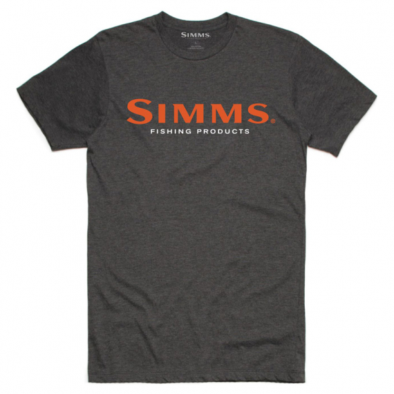 Simms Logo T-Shirt Charcoal Heather in der Gruppe Kleidung & Schuhe / Kleidung / T-shirts bei Sportfiskeprylar.se (12803-086-30r)