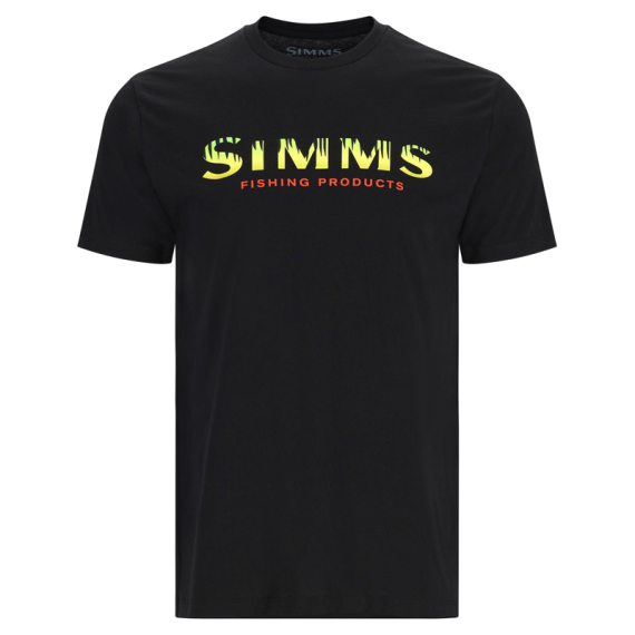 Simms Logo T-Shirt Black/Neon in der Gruppe Kleidung & Schuhe / Kleidung / T-shirts bei Sportfiskeprylar.se (12803-1035-20r)