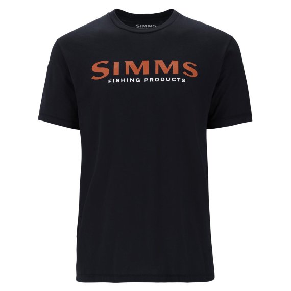 Simms Logo T-Shirt Jet Black in der Gruppe Kleidung & Schuhe / Kleidung bei Sportfiskeprylar.se (12803-1292-20r)