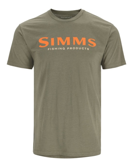 Simms Logo T-Shirt Military Heather in der Gruppe Kleidung & Schuhe / Kleidung / T-shirts bei Sportfiskeprylar.se (12803-914-20r)