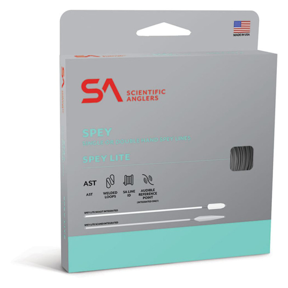 SA Spey Lite Scandi Integrated Willow/Black in der Gruppe Schnüre / Fliegenschnüre / Zweihand bei Sportfiskeprylar.se (128490r)