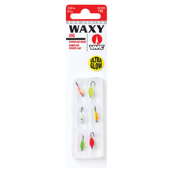 Blue Fox Waxy Jig Kit #8 Glow 0,9gr (6pcs) in der Gruppe Köder / Eisfischen Köder / Mormyshka bei Sportfiskeprylar.se (129523NO)