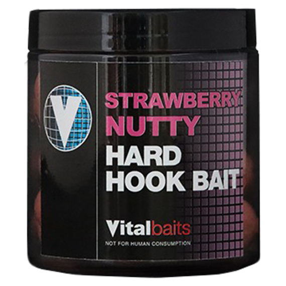 Vital Baits Strawberry Nutty 100 g in der Gruppe Köder / Boilies, Baits & Groundbait / Boilies bei Sportfiskeprylar.se (13-0031r)